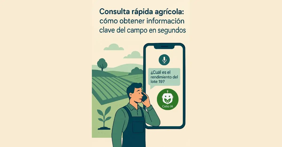 Consulta rápida agrícola: cómo obtener información clave del campo en segundos